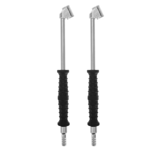 JECOMPRIS 2 Stück Handpumpe für Reifen Reifenluftadapter mit Flexibler Verbindung für Autos Fahrräder und Motorräder Effizient und Vielseitig Einsetzbar von JECOMPRIS