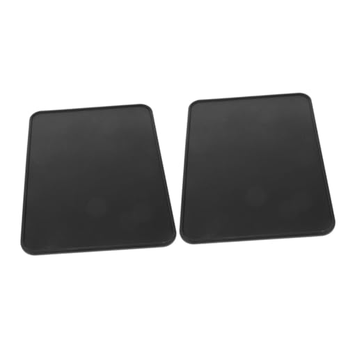 JECOMPRIS 2 Stück Kaffeegepresstes Pad Kaffeemaschinepolster Matte für Espressomaschine Silikon-Stopfmatte Kaffee-Tamper-Pad Matte für Kaffeemaschine Silikon in Lebensmittelqualität Schwarz von JECOMPRIS