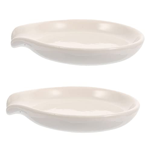 JECOMPRIS 2 Stück Keramik Löffelablage Porzellan Küchenutensilienhalter Arbeitsplatte Hitzebeständig Spülmaschinenfest Rutschfest Geeignet für Suppenlöffel Kochlöffel Löffelablage und JECOMPRIS 2 Stück Keramik Löffelablage Porzellan Küchenutensilienhalter Arbeitsplatte Hitzebeständig Spülmaschinenfest Rutschfest Geeignet für Suppenlöffel Kochlöffel Löffelablage und von JECOMPRIS