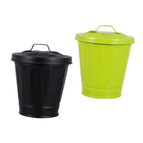 JECOMPRIS 2 Stück Kleiner Desktop Mülleimer aus Robustem mit Deckel Tragbarer Tisch Abfalleimer für Schlafzimmer Wohnzimmer Leicht zu Reinigen Vielseitig Einsetzbar JECOMPRIS 2 Stück Kleiner Desktop Mülleimer aus Robustem mit Deckel Tragbarer Tisch Abfalleimer für Schlafzimmer Wohnzimmer Leicht zu Reinigen Vielseitig Einsetzbar von JECOMPRIS
