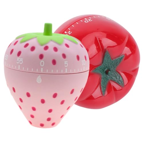 JECOMPRIS 2 Stück Küchenzeitmesser Fröhlichem Obstdesign Praktische Zeitschaltuhren für Backen und Kochen als Dekoration und für Freunde und Familie JECOMPRIS 2 Stück Küchenzeitmesser Fröhlichem Obstdesign Praktische Zeitschaltuhren für Backen und Kochen als Dekoration und für Freunde und Familie von JECOMPRIS