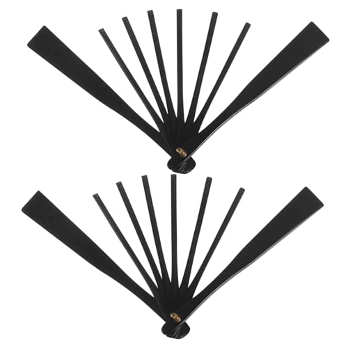 JECOMPRIS 2 Stück Mini-faltventilator Skelett-handfächer Kleiner Handventilator Tragbarer Persönlicher Handgebläse Diy-handventilatormaterial Fanmaterial Schwarz Plastik JECOMPRIS 2 Stück Mini-faltventilator Skelett-handfächer Kleiner Handventilator Tragbarer Persönlicher Handgebläse Diy-handventilatormaterial Fanmaterial Schwarz Plastik von JECOMPRIS