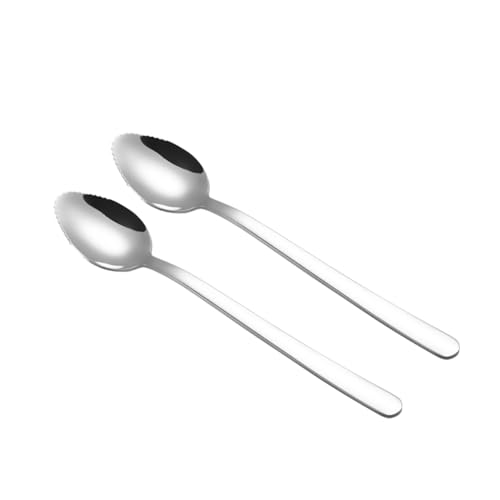 JECOMPRIS 2 Stück Obstlöffel Zahnlöffel für Grapefruit und Babynahrung Robust und Sicher für Obst und Desserts Küchenzubehör und Tischgeschirr von JECOMPRIS