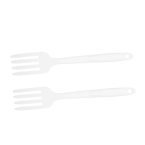 JECOMPRIS 2 Stück Silikon Pasta Mischgabeln für Griff Flexible Küchenutensilien zum Rühren und Servieren von Spaghetti und Nudeln Hitzebeständig und Leicht zu Reinigen von JECOMPRIS