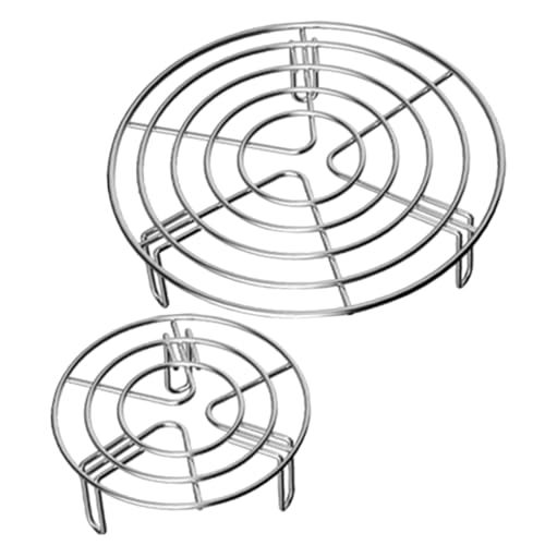 JECOMPRIS 2 Stück Teiliges Edelstahl Dampf Eierhalter Hitzebeständiger Dämpfeinsatz mit Speziellen Eierlöchern Langlebig und Verformungsresistent Geeignet für Schnellkochtöpfe JECOMPRIS 2 Stück Teiliges Edelstahl Dampf Eierhalter Hitzebeständiger Dämpfeinsatz mit Speziellen Eierlöchern Langlebig und Verformungsresistent Geeignet für Schnellkochtöpfe von JECOMPRIS