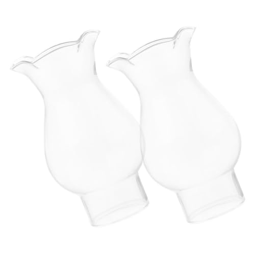 JECOMPRIS 2 Stück Teiliges Glaslampenschirm für Öl und Petroleumlampe Klassischer Glasaufsatz Robustes Ersatzlampenglas Klarer Glasschirm mit Retro Design für Antike Öllampen und JECOMPRIS 2 Stück Teiliges Glaslampenschirm für Öl und Petroleumlampe Klassischer Glasaufsatz Robustes Ersatzlampenglas Klarer Glasschirm mit Retro Design für Antike Öllampen und von JECOMPRIS