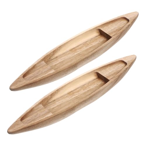 JECOMPRIS 2 Stück Teiliges Holzboot Modell für Wohnzimmer und Büro Nautische Dekoration für Fischbecken und Rustikale Wohnräume Kreatives Boot Ornament aus Hochwertigem Holz Detailgetreu von JECOMPRIS