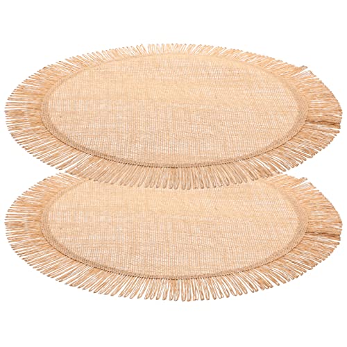 JECOMPRIS Rundes Tischset 2 Stück Gewebte Besteckmatte aus Jute Wärmeisolierend für Esstisch Dekorative Untersetzer für Zuhause und Gastronomie Vielseitig Einsetzbar JECOMPRIS Rundes Tischset 2 Stück Gewebte Besteckmatte aus Jute Wärmeisolierend für Esstisch Dekorative Untersetzer für Zuhause und Gastronomie Vielseitig Einsetzbar von JECOMPRIS