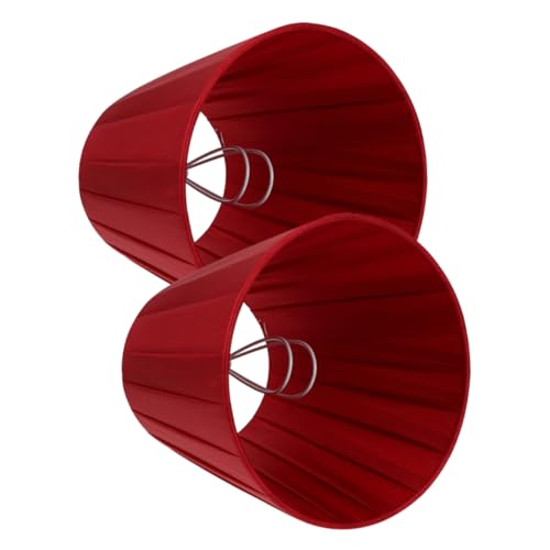 JECOMPRIS 2 Stück Teiliges Stoff Lampenschirme Weinrot Clip Lampenschirm Ersatz für Tischlampen Rustikaler Lampenschirm mit Einfacher Installation und Langlebigem Material Dekorativ für JECOMPRIS 2 Stück Teiliges Stoff Lampenschirme Weinrot Clip Lampenschirm Ersatz für Tischlampen Rustikaler Lampenschirm mit Einfacher Installation und Langlebigem Material Dekorativ für von JECOMPRIS