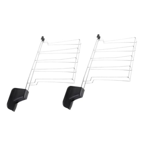 JECOMPRIS 2 Stück Toaster Warming Rack aus Brot und Sandwich Rack Halter Kompatibel mit Meisten Toaster Modellen Platzsparend und Leicht zu Reinigen von JECOMPRIS