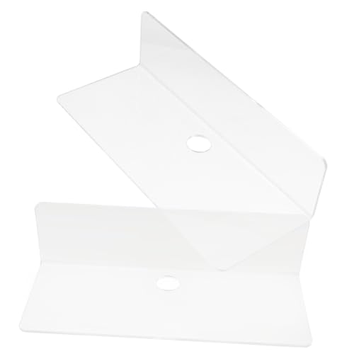 JECOMPRIS 2 Stück Wandregal aus Transparentem Kunststoff Schwebendes Eckregal Wandmontiert Platzsparendes Aufbewahrungsboard für Wohnzimmer Bad Vielseitiges Home Floating Shelf von JECOMPRIS