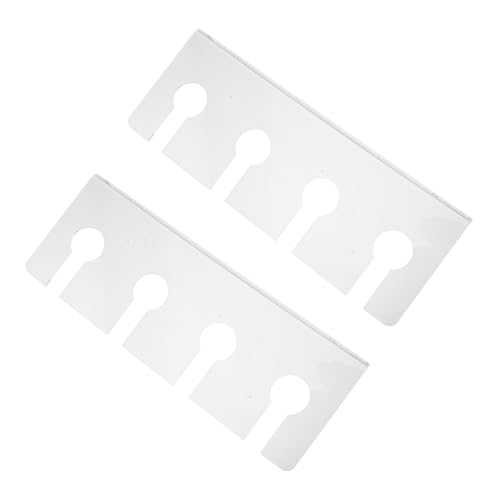 JECOMPRIS 2 Stück Weinglasregal Gläserregal Für Bar Weinglas Wandregal Trockengestell Für Weingläser Freistehender Weinglashalter Becherregal Unter Dem Schrank Acryl Transparent von JECOMPRIS