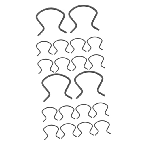 JECOMPRIS 20 Stk Griffclip Auto Fensterkurbel Clip Metall Kurbel Retainer Clip Kfz Fensterkurbel Klemme Halteklammern Halteclips für Fensterscheiben Fensterclips Beschläge für Autofenster von JECOMPRIS