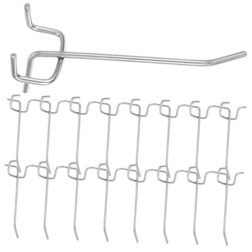 JECOMPRIS 20 Stück Teiliges Robuste Lochwand haken aus Eisen Vielseitige Wandhalter für Garage Werkstatt und Haushalt Langlebige Werkzeughalter zur Effektiven Organisation und Aufbewahrung von JECOMPRIS