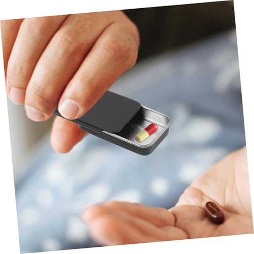 JECOMPRIS 20 Stück Teiliges Schiebedeckel Blechdose Matte Schwarze Metallbox Aufbewahrungsbox mit Praktischem Schiebemechanismus für Duftcremes Kosmetik und Kleine Gegenstände JECOMPRIS 20 Stück Teiliges Schiebedeckel Blechdose Matte Schwarze Metallbox Aufbewahrungsbox mit Praktischem Schiebemechanismus für Duftcremes Kosmetik und Kleine Gegenstände von JECOMPRIS