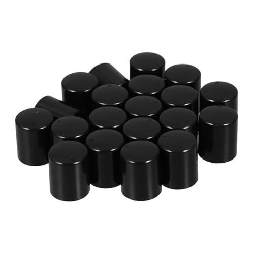 JECOMPRIS 20 Stück Teiliges Schwarzer Drehknöpfe für Leistungsverstärker Robustes Ersatz Control Knob mit Stabiler Drehfunktion Praktische Lautstärkeregelung für Audioanlagen Einfach zu von JECOMPRIS