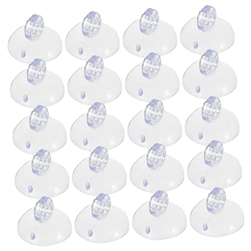 JECOMPRIS 200 Stück Saugnapf Lichterclips für Außenbereich Transparente Haken für Lichterketten Mini Klebehaken für Dekoration und Weihnachtsbeleuchtung von JECOMPRIS