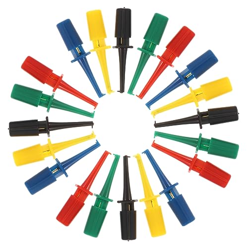 JECOMPRIS 20stücke Test Haken Clips Für Elektrische Prüfungen Test Grabber Farben Präzise Verbindung Für Multimeter Und Elektronikreparaturen JECOMPRIS 20stücke Test Haken Clips Für Elektrische Prüfungen Test Grabber Farben Präzise Verbindung Für Multimeter Und Elektronikreparaturen von JECOMPRIS