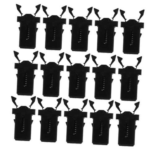 JECOMPRIS 24 Stück Teiliges Mülltonnen Druckknopf Universeller Pressverschluss für Abfalleimer Installieren Langlebig Schwarze Kunststoffverschluss Clips für Mülltonnen Ersatzteile von JECOMPRIS