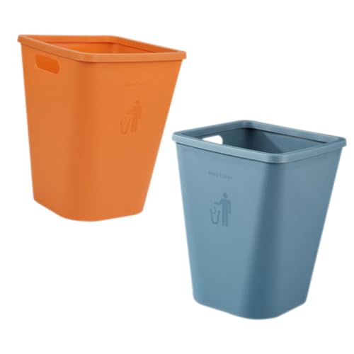 JECOMPRIS 2St Mülleimer öffnen Küchenrecycling kann Retro-Mülltonnen Hausmülleimer Abfallkorb garbage disposal streugutbehälter schreibtischcontainer Mülleimer Papierkorb Abfall kann Plastik von JECOMPRIS