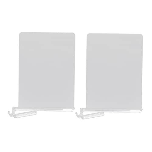 JECOMPRIS 2Stücke Transparente Regaltrennwände Verstellbare Organizer für Schrank und Büro Aufbewahrung von Kleidung Handtüchern und Taschen Maximiert von JECOMPRIS