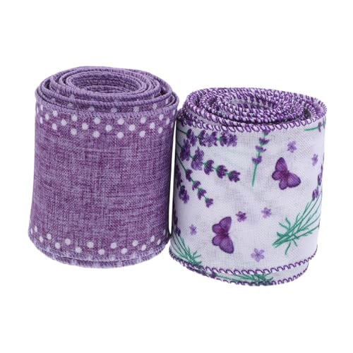 JECOMPRIS 2stücke Lavendelband Floral Dekorative Blume Verpackung Band Für DIY Kränze Bögen Frühling Sommer Hochzeit Party Dekorationen JECOMPRIS 2stücke Lavendelband Floral Dekorative Blume Verpackung Band Für DIY Kränze Bögen Frühling Sommer Hochzeit Party Dekorationen von JECOMPRIS