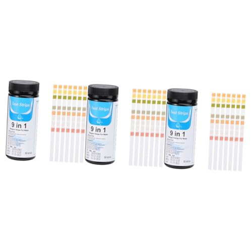 JECOMPRIS 3 Sätze Wasserqualitätsteststreifen Pool-teststreifen Hochempfindliche Teststreifen Ph -tester Wassertestpapiere Prüfen Ph Test Papier Colorful 50 Stück * 3 von JECOMPRIS