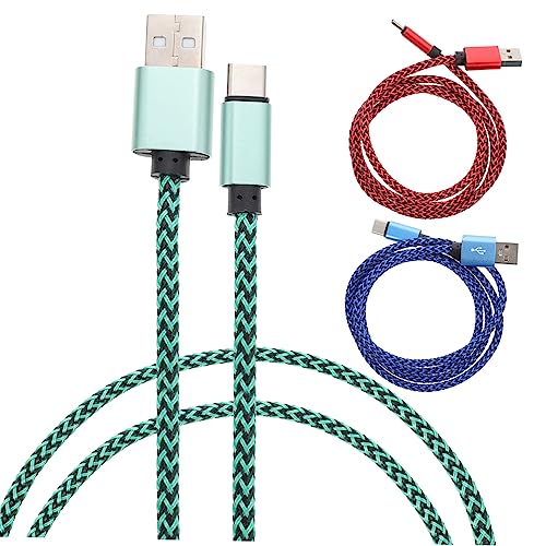 JECOMPRIS 3 Stück C Datenkabel Robuste Ummantelung Schnelles Laden Datenübertragung Tragbar Leicht für Smartphones JECOMPRIS 3 Stück C Datenkabel Robuste Ummantelung Schnelles Laden Datenübertragung Tragbar Leicht für Smartphones von JECOMPRIS
