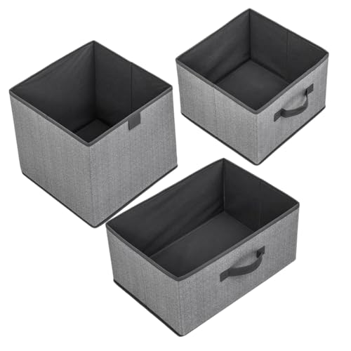 JECOMPRIS 3 Stück Große Faltbare Aufbewahrungsboxen aus Stoff mit Griffen Vielseitiger Kleiderorganisator für Schrank und Bettwäsche Leichter Ordnungsbehälter für Zuhause JECOMPRIS 3 Stück Große Faltbare Aufbewahrungsboxen aus Stoff mit Griffen Vielseitiger Kleiderorganisator für Schrank und Bettwäsche Leichter Ordnungsbehälter für Zuhause von JECOMPRIS