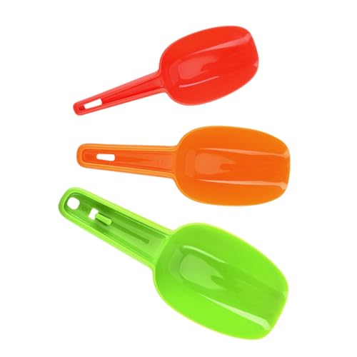 JECOMPRIS 3 Stück Teiliges Kunststoff Schaufel Vielseitig Einsetzbar als Eiswürfelschaufel Mehlschaufel und Getreideschaufel Ergonomisch Geformt mit Glatter Oberfläche für Einfache und von JECOMPRIS
