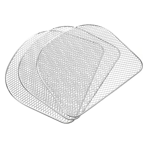 JECOMPRIS 3 Stück Teiliges Luftfritteuse Gitterrost aus Dehydrationsrack für Backofen Heißluftfritteuse und Dörrautomaten Vielseitiges Zubehör für Gesunde Snacks von JECOMPRIS
