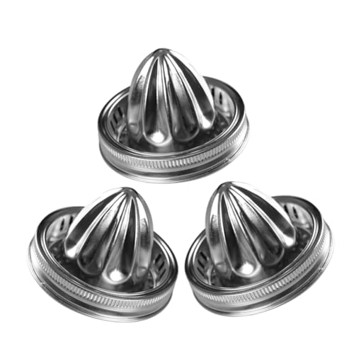 JECOMPRIS 3 Stück Zitronensaftabdeckung Handentsafter-Deckel tragbarer manueller Orangensaft Entsaftung Zubehör Juicer Accessoires Deckel des Entsafterbechers Eisen Silber JECOMPRIS 3 Stück Zitronensaftabdeckung Handentsafter-Deckel tragbarer manueller Orangensaft Entsaftung Zubehör Juicer Accessoires Deckel des Entsafterbechers Eisen Silber von JECOMPRIS