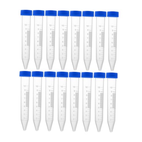 JECOMPRIS 30 Stück Urin Sediment Röhrchen mit Messskala Transparent Zentrifugierbar aus Stabilem Kunststoff für Labor Biochemie Molekularbiologie und Flüssigkeitslagerung von JECOMPRIS