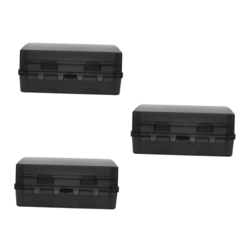JECOMPRIS 3er-box Wasserdichte Kabelbox Abdeckung Für Außenstecker Wetterfeste Elektroboxen Kindersichere Steckdosenabdeckung Wasserdichte Kabelanschlüsse Plastik Black von JECOMPRIS