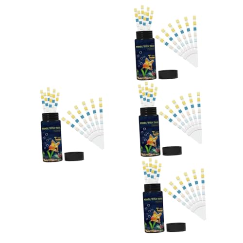 JECOMPRIS 4 Sätze Teststreifen Für Die Wasserqualität Fisch Wassertest Bausatz Aquarium Pool Teststreifen Erkennung Teststreifen Für Poolwasser Testen Tank Tester Für Wasser Pvc 50 Stück * 4 von JECOMPRIS