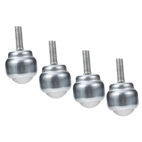 JECOMPRIS 4 Stück Bull's Eye Universalball Kugelgelagerte Rollen Kugelrollen Metall Ersatzlenkrollen Rotationskugelrollen Kugellagerrollen Kohlenstoffstahl Gewinde Sich Drehender Ball von JECOMPRIS