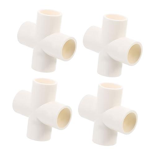 JECOMPRIS 4 Stück PVC Fittings PVC Wasserrohr Verbinder Adapter für Bewässerungssysteme UV Beständig und Langlebig für DIY Projekte und Gartenanwendungen JECOMPRIS 4 Stück PVC Fittings PVC Wasserrohr Verbinder Adapter für Bewässerungssysteme UV Beständig und Langlebig für DIY Projekte und Gartenanwendungen von JECOMPRIS
