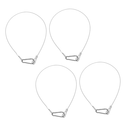 JECOMPRIS 4 Stück Teiliges Edelstahl Sicherheitsstahlseil Lang Flexibles Heavy Duty Kabel mit Schlaufen für Gepäck Beleuchtung Pflanzenbeleuchtung Rostfrei Verstellbar Langlebig JECOMPRIS 4 Stück Teiliges Edelstahl Sicherheitsstahlseil Lang Flexibles Heavy Duty Kabel mit Schlaufen für Gepäck Beleuchtung Pflanzenbeleuchtung Rostfrei Verstellbar Langlebig von JECOMPRIS