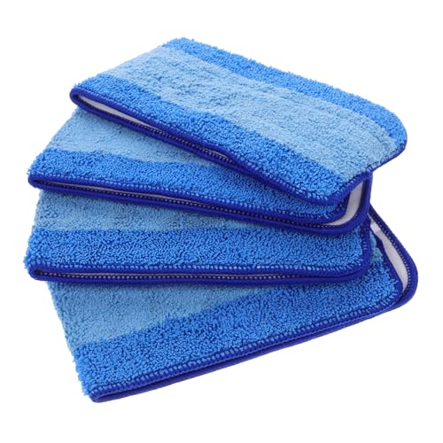 JECOMPRIS 4 Stück Teiliges Ersatz Mopp Pad aus Mikrofaser Wiederverwendbar und Waschbar Kompatibel mit Bona Mopp Strapazierfähige Bodenwischer Ersatzbezüge für Harte Böden Einfache von JECOMPRIS