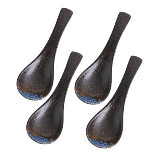 JECOMPRIS 4 Stück Teiliges Japanisches Suppenlöffel Lebensmittelechtem Hitzebeständigem Keramikmaterial Vielseitig Verwendbar als Löffel Ramenlöffel für Täglichen Gebrauch in Haushalt und JECOMPRIS 4 Stück Teiliges Japanisches Suppenlöffel Lebensmittelechtem Hitzebeständigem Keramikmaterial Vielseitig Verwendbar als Löffel Ramenlöffel für Täglichen Gebrauch in Haushalt und von JECOMPRIS