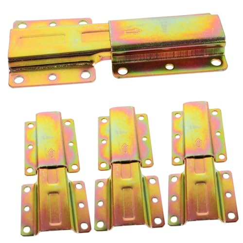 JECOMPRIS 4 Stück Teiliges Möbelverbinder aus Metall Sofa und Bettverbinder Goldene Ausführung für Stabile und Möbelverbindungen für Sofas Betten und Stühle JECOMPRIS 4 Stück Teiliges Möbelverbinder aus Metall Sofa und Bettverbinder Goldene Ausführung für Stabile und Möbelverbindungen für Sofas Betten und Stühle von JECOMPRIS