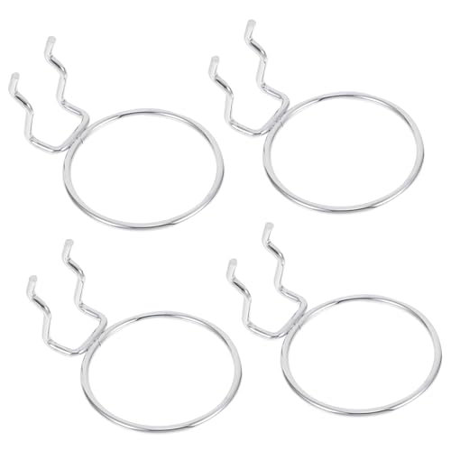JECOMPRIS 4 Stück Teiliges Pegboard Rings aus Stabile Aufhängehaken für Lochwand Vielseitig Einsetzbar in Haushalt Garage mit Hoher Tragkraft und Langlebiger Verarbeitung von JECOMPRIS