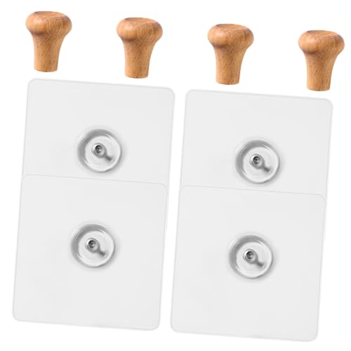 JECOMPRIS 4 Stück Teiliges Selbstklebendes Holz Wandhaken ohne Bohren Unsichtbare Haftung Robuste Klebehaken für Bad Küche Schlafzimmer zum Aufhängen von Kleidung Hüten Taschen JECOMPRIS 4 Stück Teiliges Selbstklebendes Holz Wandhaken ohne Bohren Unsichtbare Haftung Robuste Klebehaken für Bad Küche Schlafzimmer zum Aufhängen von Kleidung Hüten Taschen von JECOMPRIS