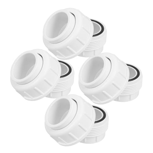 JECOMPRIS 4 Stück Teiliges Upvc Weißes Union Rohrverbinder PVC Kupplung mit Schraubverbindung Robust Schlagfest für Wasser und Entwässerungsrohre Geeignet für Innen und Außenbereich JECOMPRIS 4 Stück Teiliges Upvc Weißes Union Rohrverbinder PVC Kupplung mit Schraubverbindung Robust Schlagfest für Wasser und Entwässerungsrohre Geeignet für Innen und Außenbereich von JECOMPRIS
