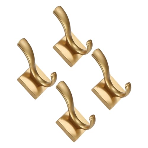 JECOMPRIS 4 Stück Teiliges Wandhaken aus Metall Gold für Handtücher Kleidung Schlüssel Vielseitige Polierte Garderobenhaken Einfach zu Montieren Geeignet für Bad Schlafzimmer Flur und JECOMPRIS 4 Stück Teiliges Wandhaken aus Metall Gold für Handtücher Kleidung Schlüssel Vielseitige Polierte Garderobenhaken Einfach zu Montieren Geeignet für Bad Schlafzimmer Flur und von JECOMPRIS