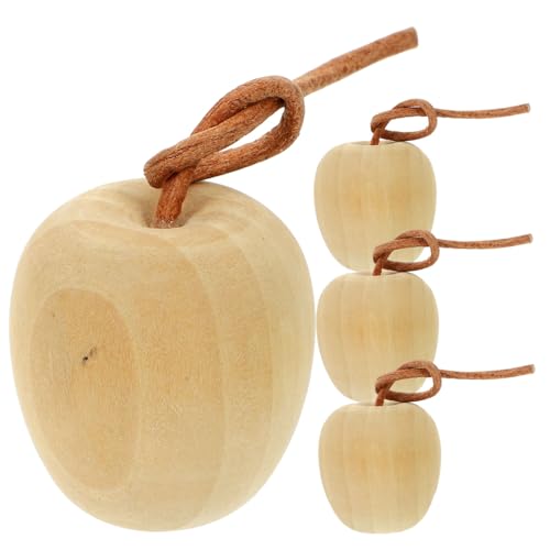 JECOMPRIS 4 Stück Unlackierte Deko Äpfel DIY Bastelset Holzfrüchte Unfertige Holzdeko zum Bemalen Kreativspielzeug Wohnraum Büro Dekoration JECOMPRIS 4 Stück Unlackierte Deko Äpfel DIY Bastelset Holzfrüchte Unfertige Holzdeko zum Bemalen Kreativspielzeug Wohnraum Büro Dekoration von JECOMPRIS