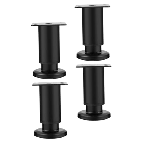 JECOMPRIS 4 Stück Verstellbare Tischbeine Hochbelastbare Möbelbeine für Tisch Bett Schrank und Couch Design Einfache Montage Schwarz JECOMPRIS 4 Stück Verstellbare Tischbeine Hochbelastbare Möbelbeine für Tisch Bett Schrank und Couch Design Einfache Montage Schwarz von JECOMPRIS