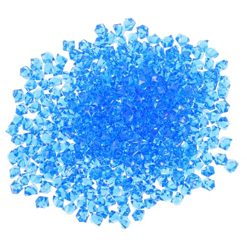 JECOMPRIS 450 Stück Teiliges Künstliche Eiswürfel aus Klare Dekorationssteine mit Realistischem Kristalleffekt Robust und Formstabil als Vase Füller Fotorequisiten und Tischdeko für von JECOMPRIS