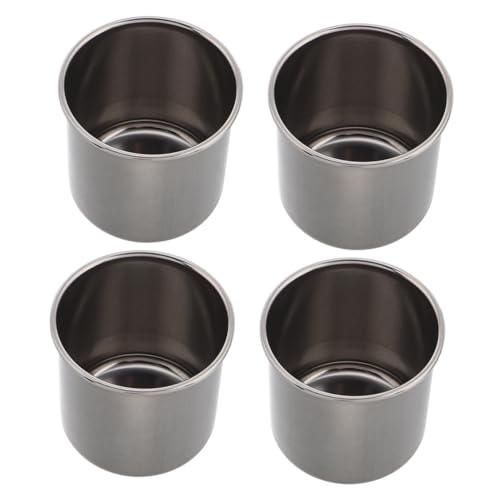 JECOMPRIS 4stücke Edelstahlbecher Für Junge Mädchen Stapelbar Als Wasserglas Teebecher Oder Weinglas Nutzbar Metall-pintbecher Ohne Stiel Für Kindergärten Und Camping von JECOMPRIS