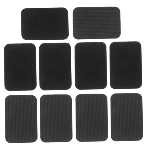 JECOMPRIS 5 Paare Anti-Rutsch-Patch Klettverschlüsse Aufkleber zur Befestigung des Sofakissens Klettstreifen mit Klebstoff Klettband Klebeband PVC Black JECOMPRIS 5 Paare Anti-Rutsch-Patch Klettverschlüsse Aufkleber zur Befestigung des Sofakissens Klettstreifen mit Klebstoff Klettband Klebeband PVC Black von JECOMPRIS